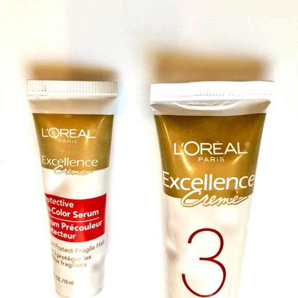 L'OREAL Excellence Creme Protective Conditioning + Pre-Color Treatment Lot of 2 - Picture 3 of 5